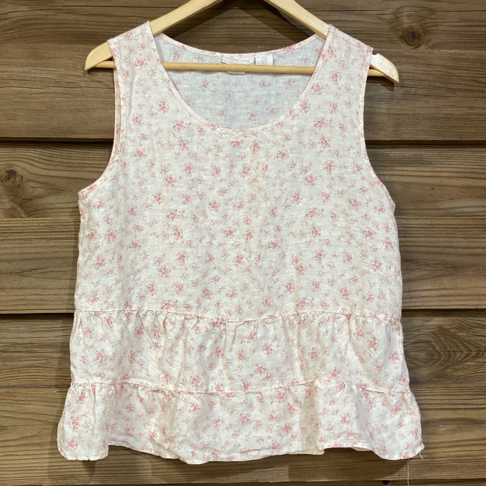 Shabby Chic Linen Blouse